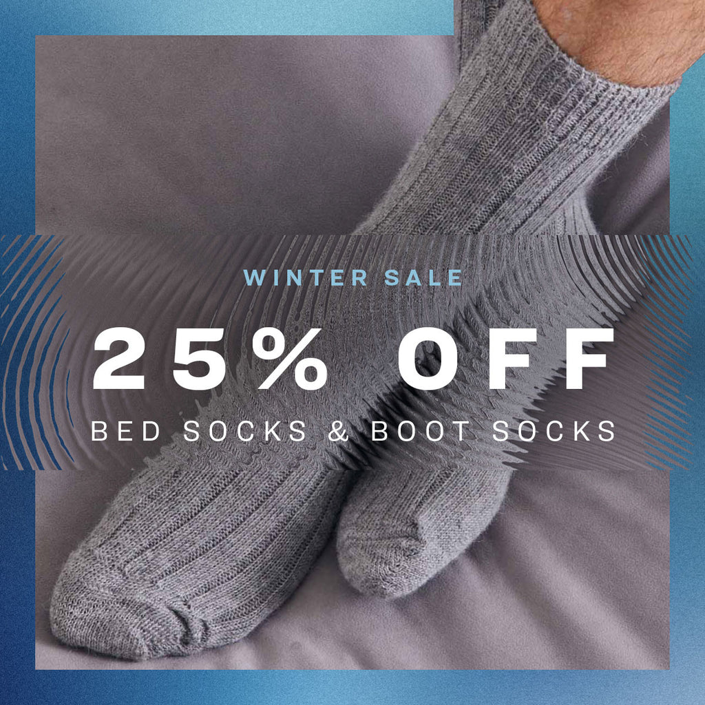25% OFF bed socks and boot socks