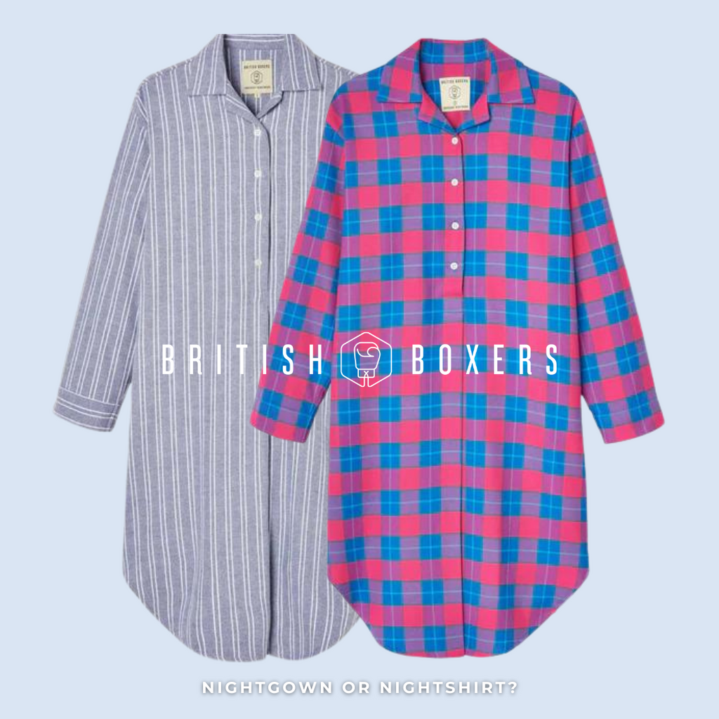 What is the difference between a nightgown and a nightshirt?