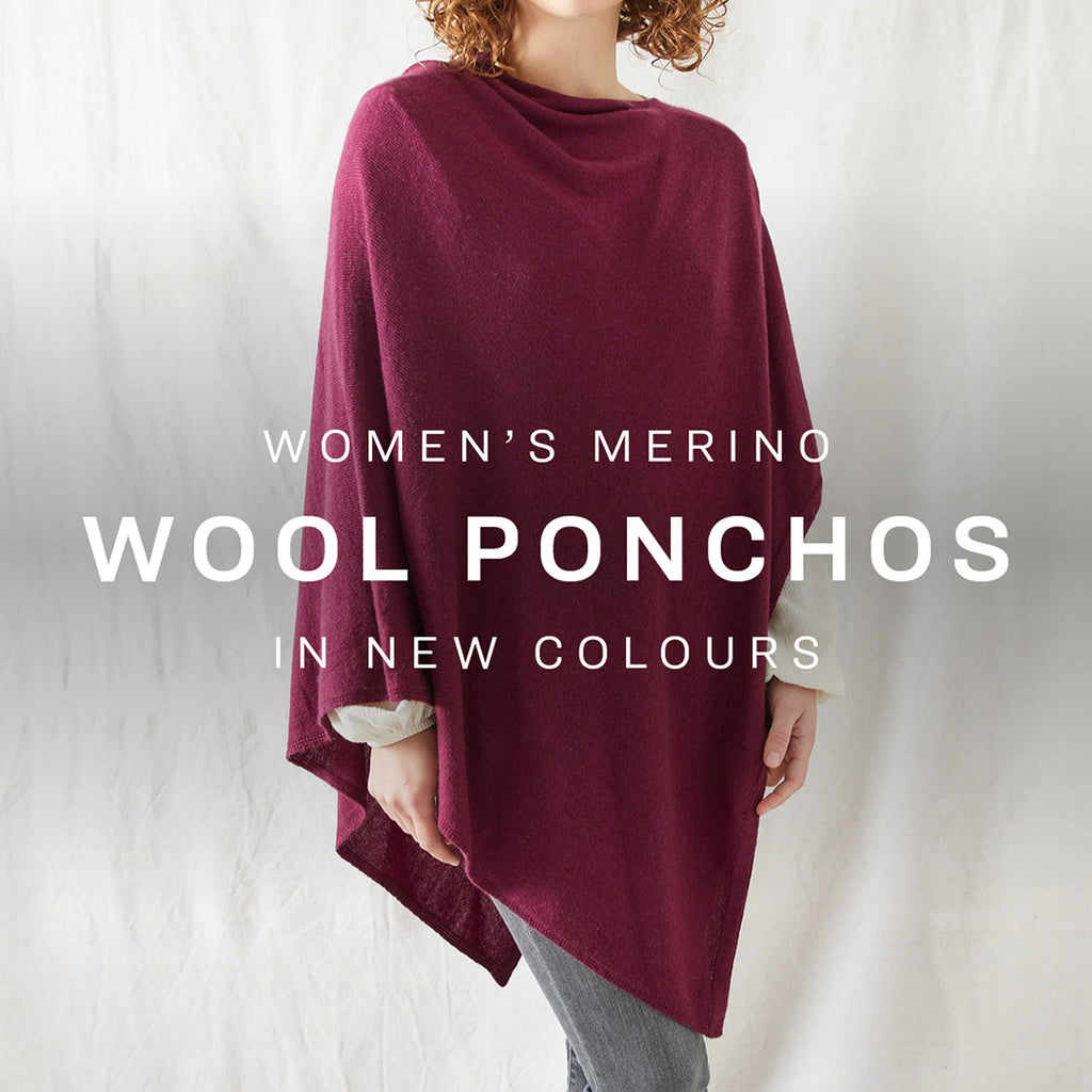 Merino Wool Ponchos for Women