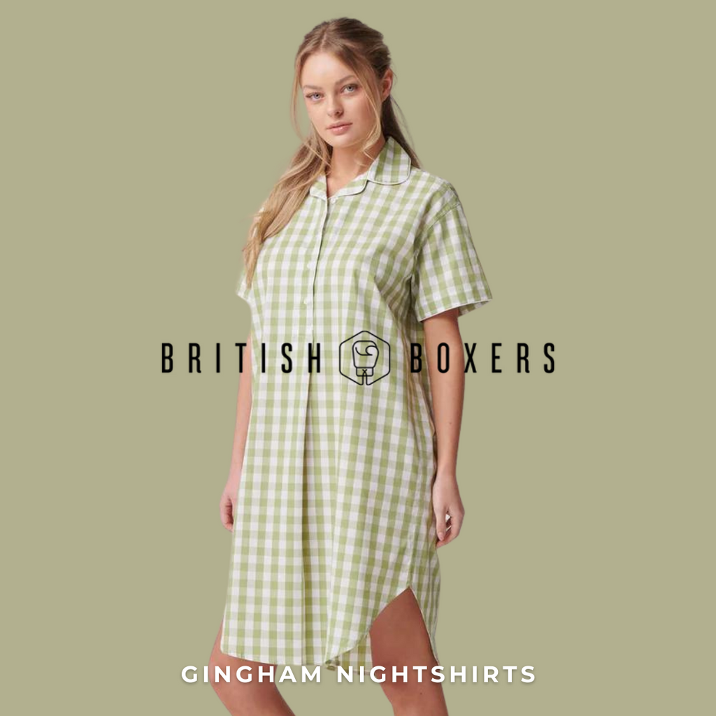 New Arrivals: Our Women's Nightshirt in Field Green Gingham