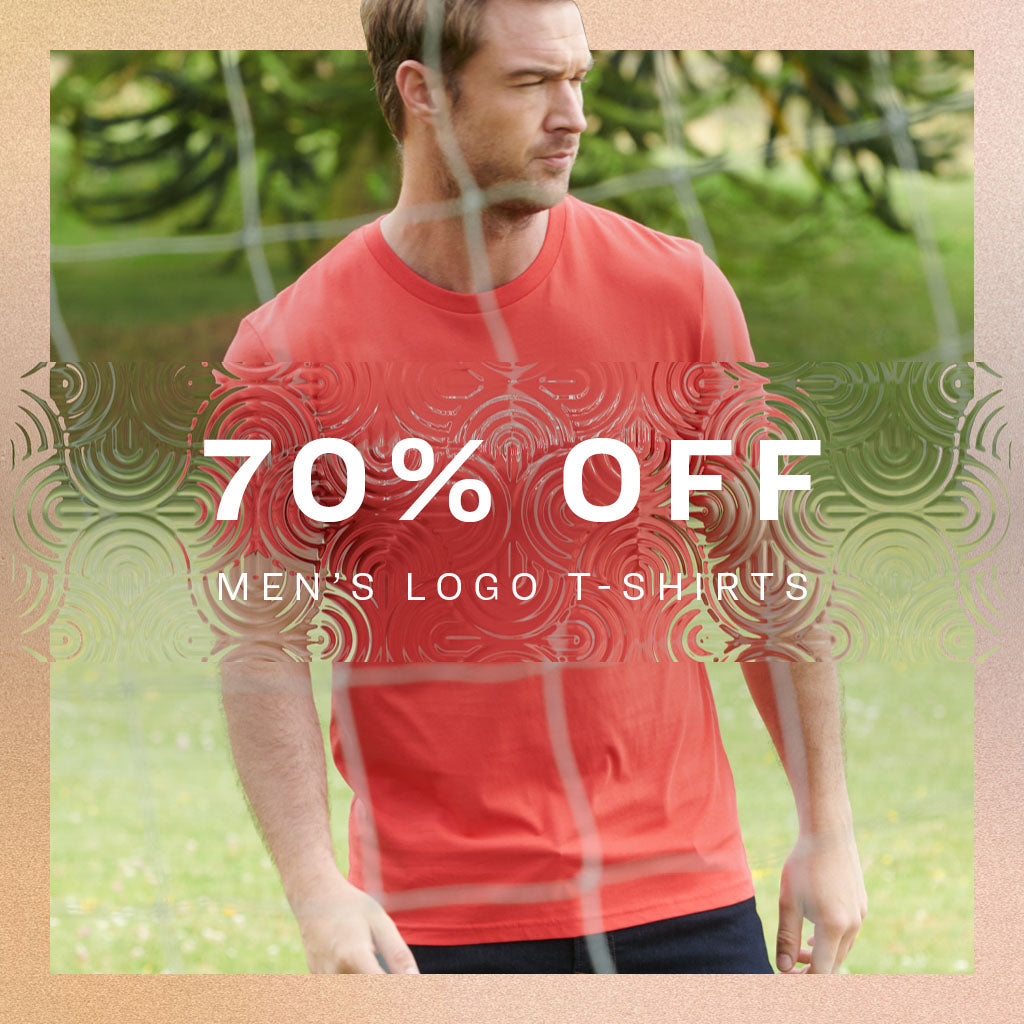 70% OFF Men's Logo Tees!