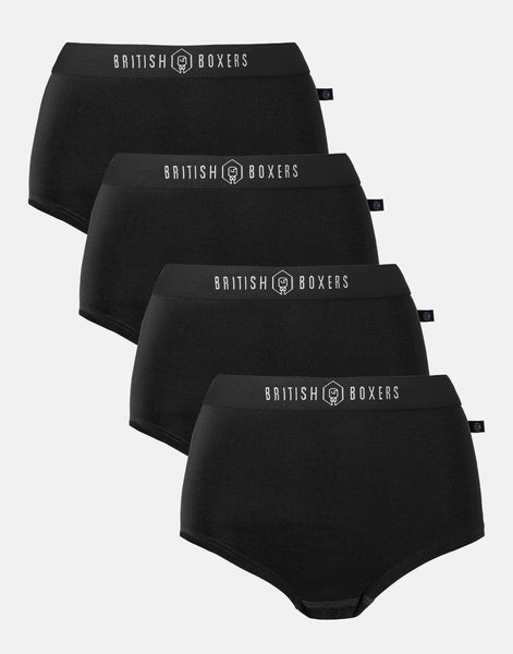 NEXT Black Hipsters Briefs Luxury Men Cotton Boxer Pack of 4 in