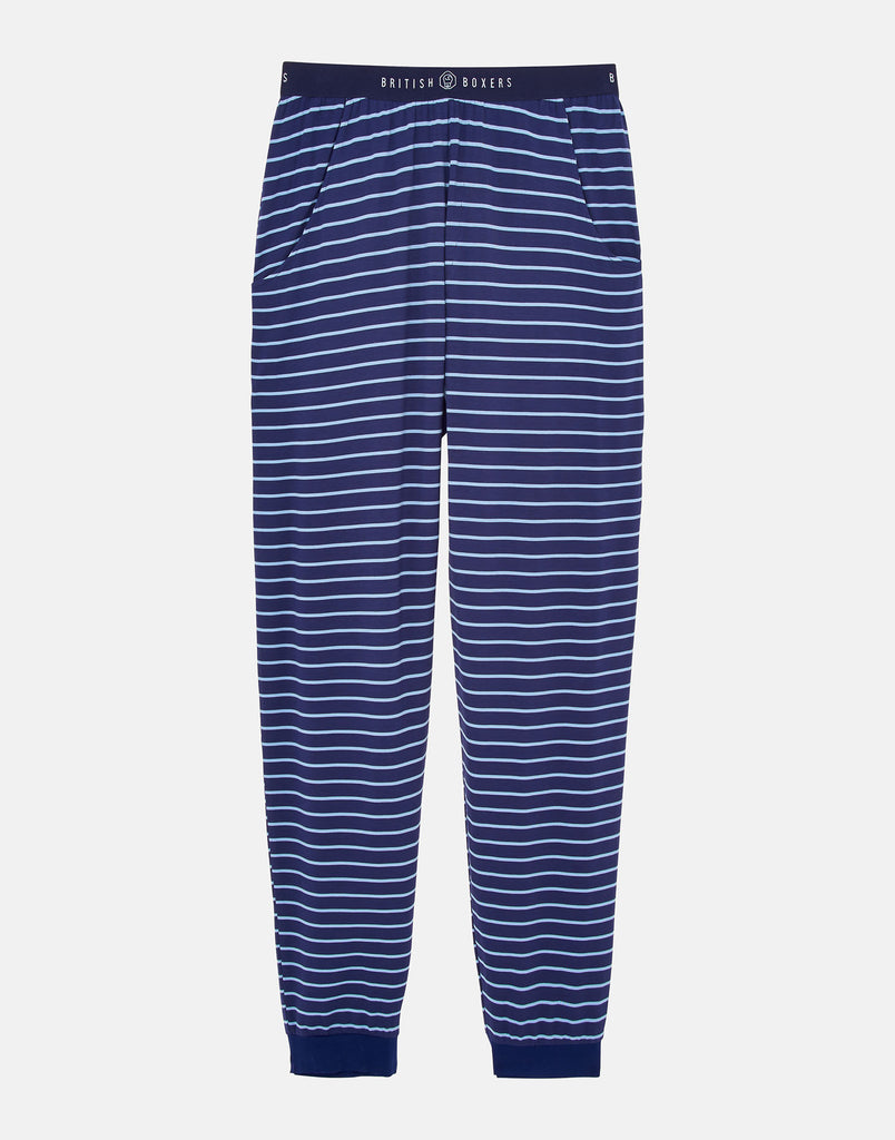 Men's Bamboo Pyjama Set - Industrial Stripe - British Boxers