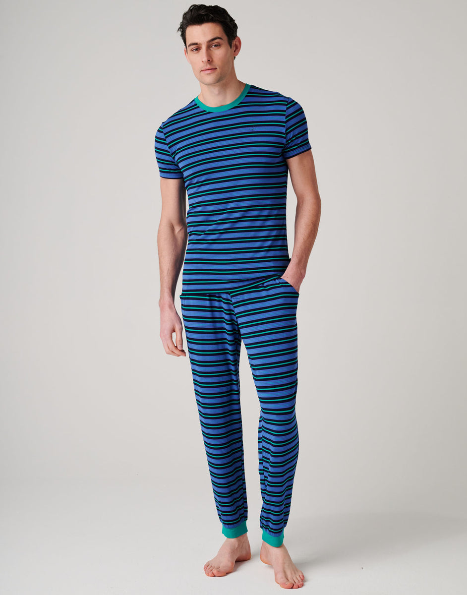 Men's Bamboo Pyjama Set - Ultramarine