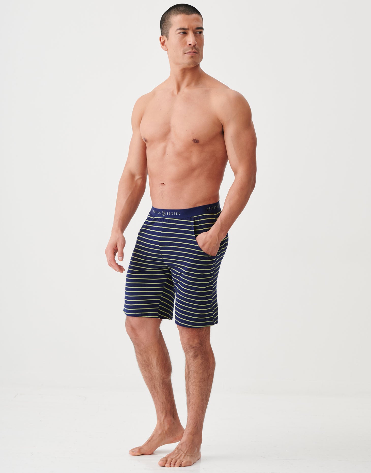 Pantalones Cortos De Dormir Para Hombre DAVID ARCHY – Bambú, Suaves, Transpirables, Con Bolsillos, 2 Piezas