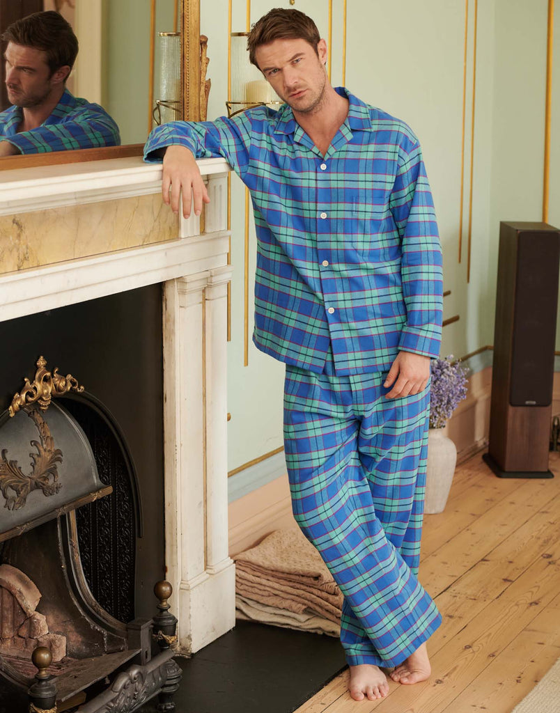 Men's Brushed Cotton Pyjama Pants - Shepton
