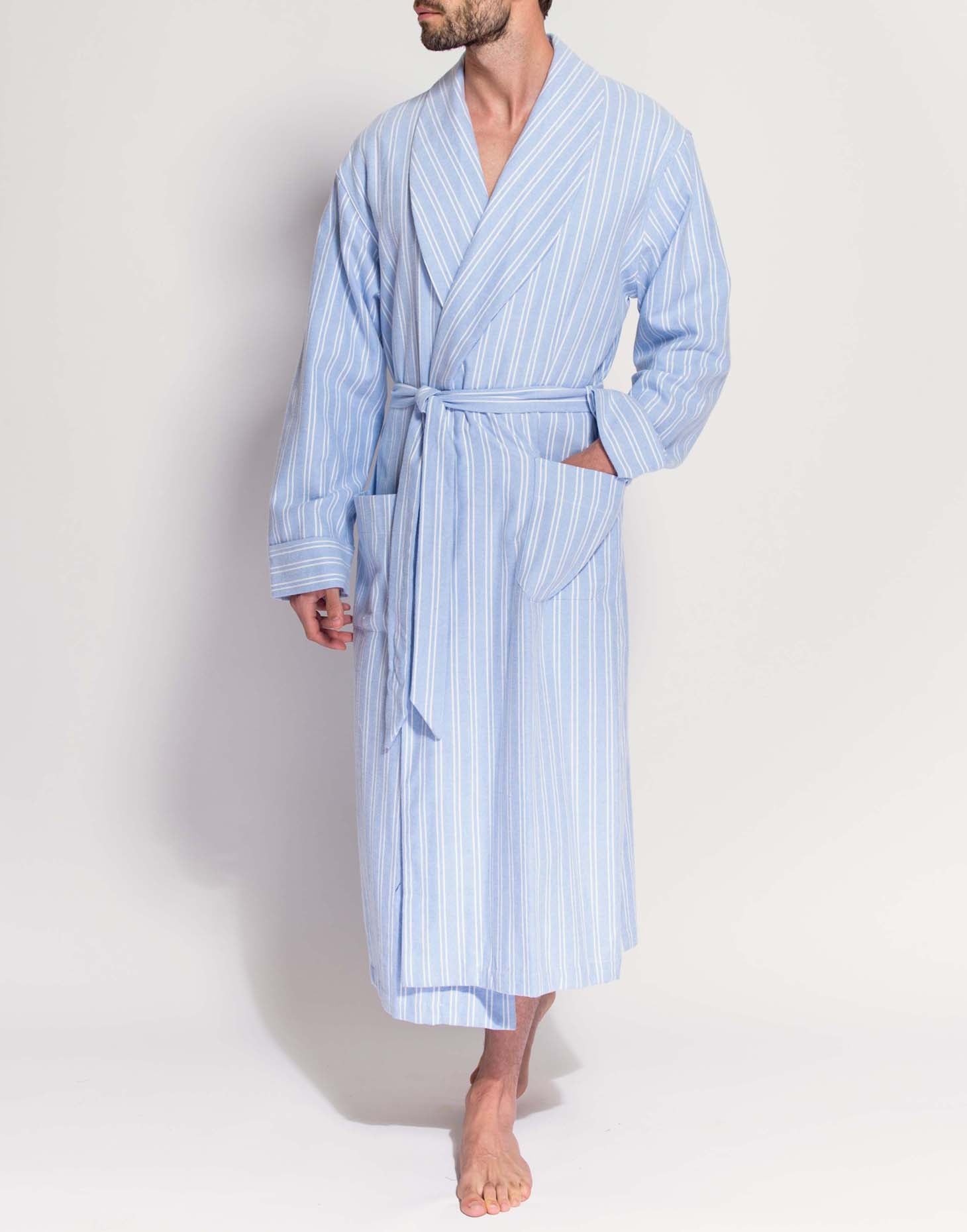 British Boxers Westwood Stripe Brushed Cotton Dressing Gown British Boxers Westwood Stripe Brushed Cotton Dressing Gown