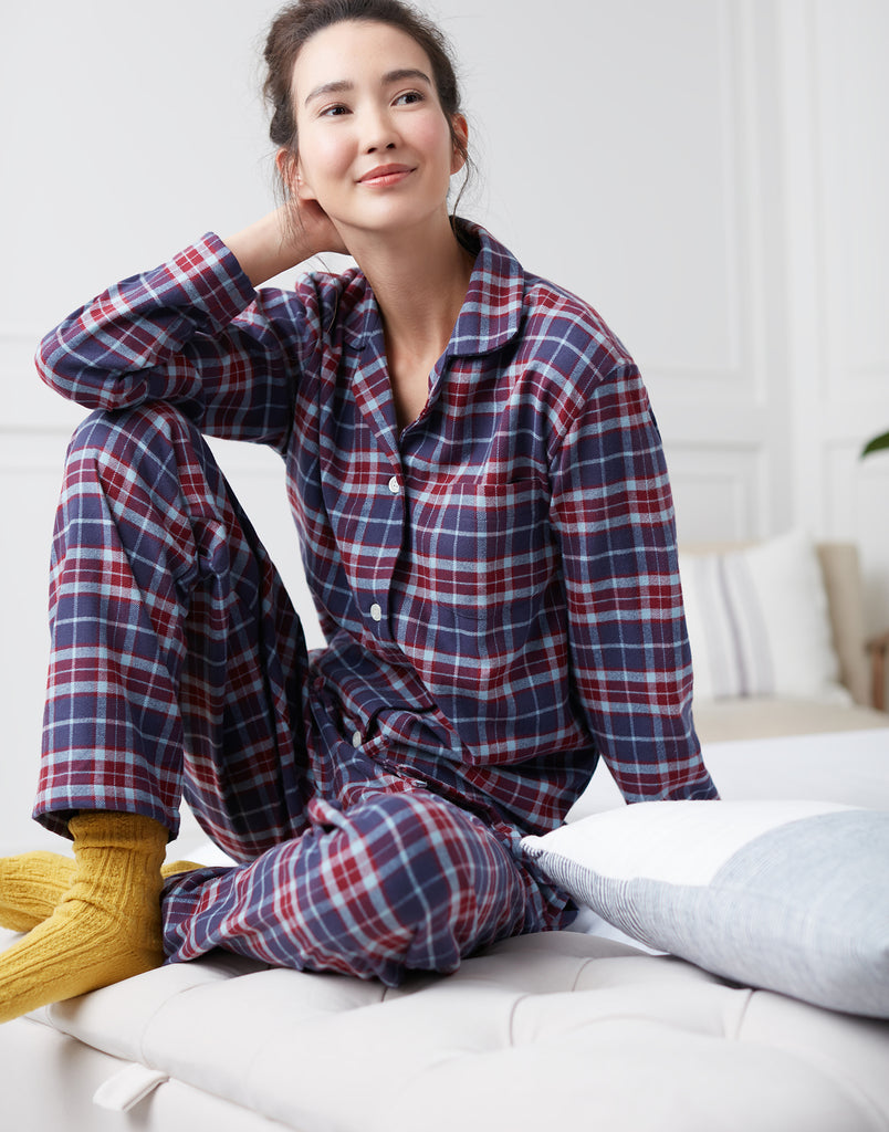 Women's Brushed Cotton Pyjamas - Isla
