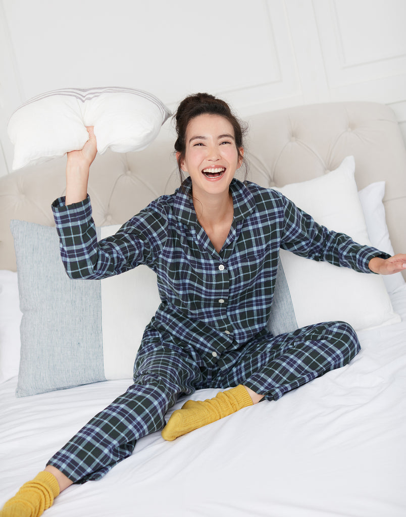 Women's Brushed Cotton Pyjama Set – Jura Tartan