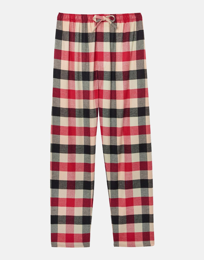 Men's Brushed Cotton Pyjama Trousers – Red Shire Square - British Boxers