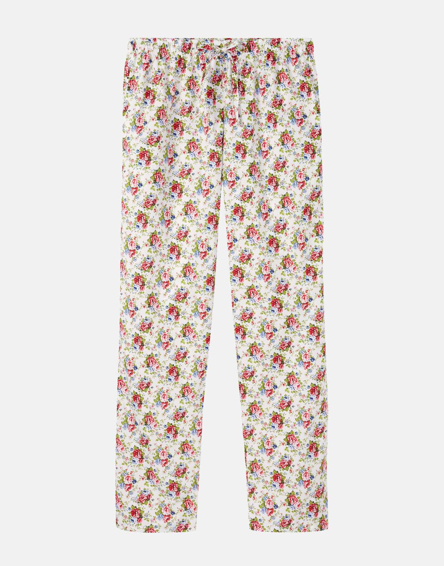 Women's Crisp Cotton Pyjama Set – Rosy Posy – British Boxers